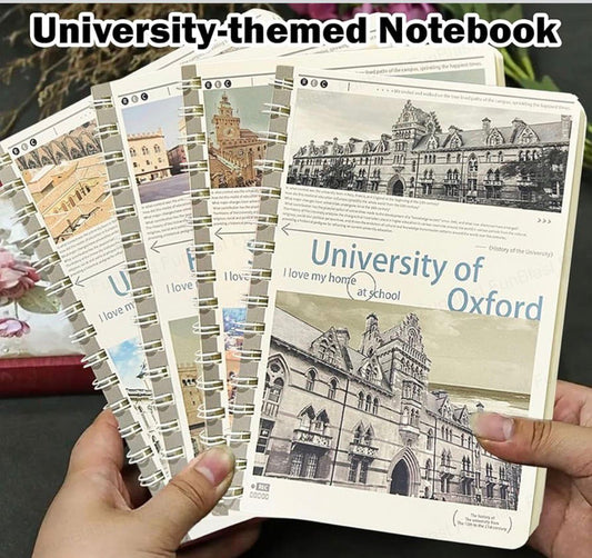 University Aesthetic Spiral Notebook