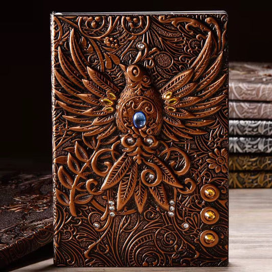 Embossed Phoenix Vintage Hardcover Journal | Notebook