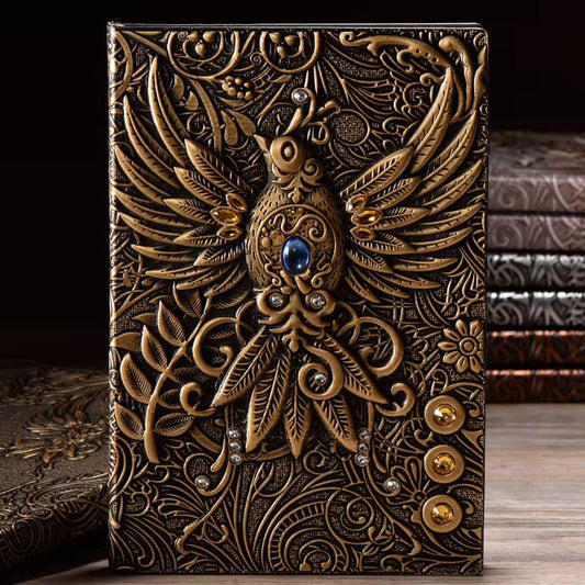 Embossed Phoenix Vintage Hardcover Journal | Notebook
