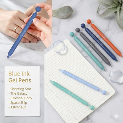 Metaverse Gel Pen Set — Space Edition - Pack of 6pcs