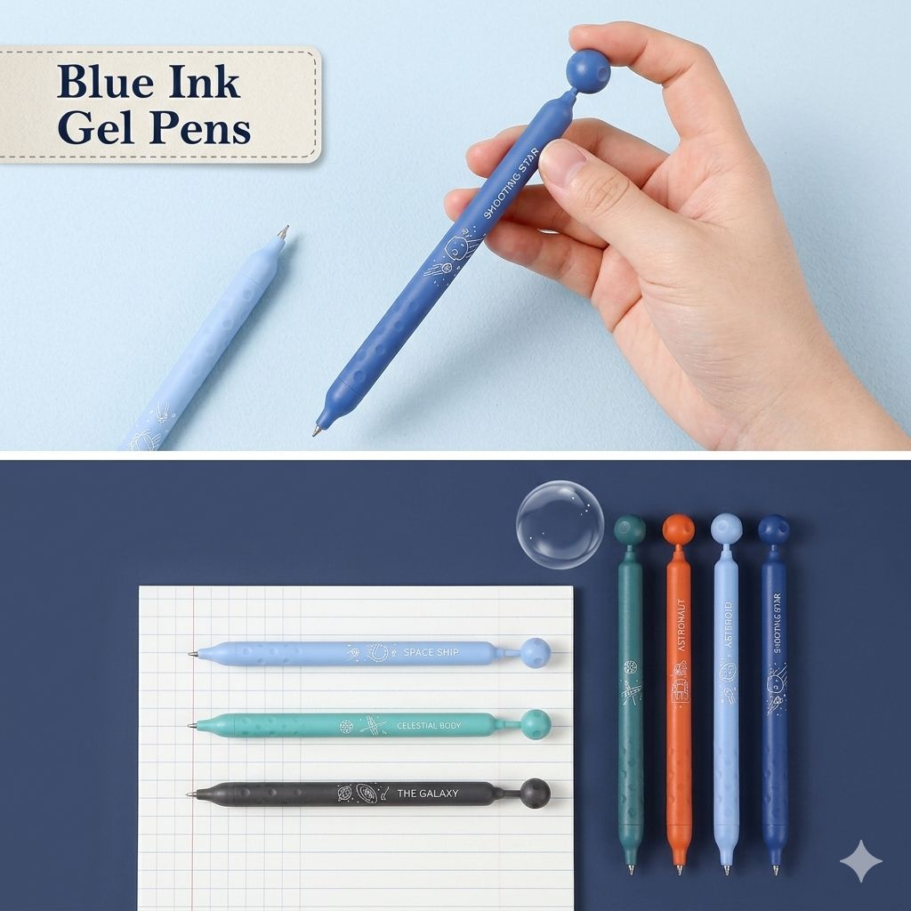 Metaverse Gel Pen Set — Space Edition - Pack of 6pcs