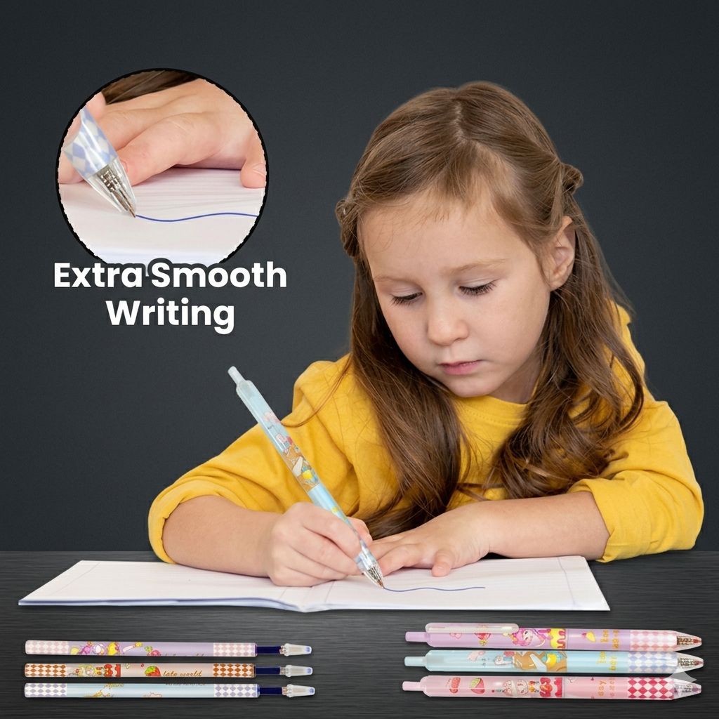 Fairy Tale World Gel Pen Set — 3 Pens + 3 Refills
