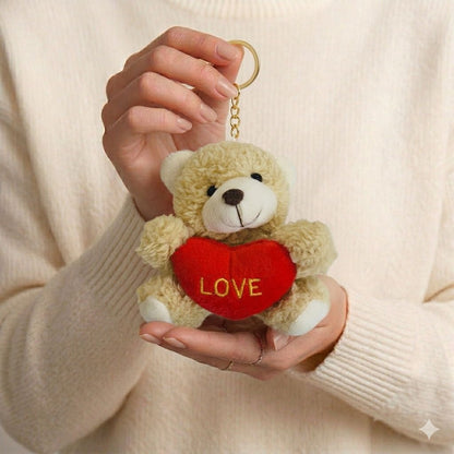 Teddy Bear Plushie Bag Charm | Kawaii Bear Keychain in Multiple Styles