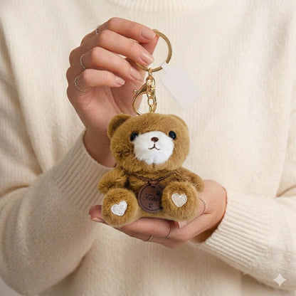 Teddy Bear Plushie Bag Charm | Kawaii Bear Keychain in Multiple Styles
