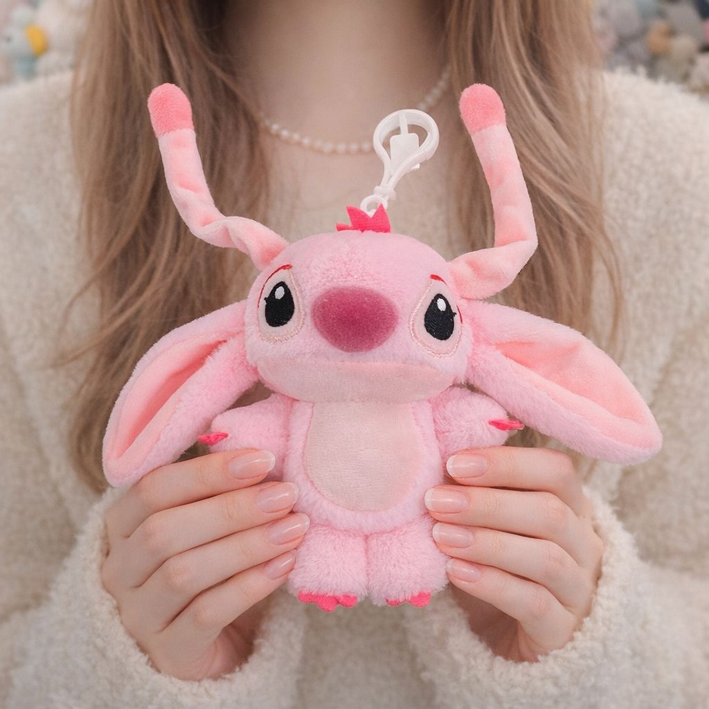 Lilo & Stitch Plushie Bag Charm | Kawaii Keychain Clip-On Stuffed Toy