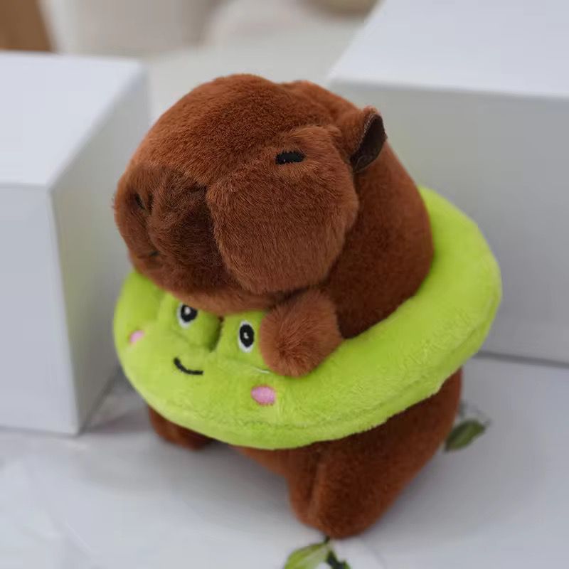 Kawaii Capybara Plushie Keychain | Cute Bag Charm with Accessories