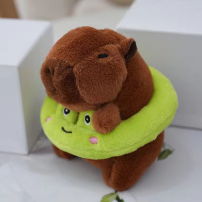 Kawaii Capybara Plushie Keychain | Cute Bag Charm with Accessories