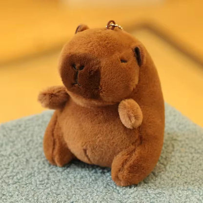 Kawaii Capybara Plushie Keychain | Cute Bag Charm with Accessories