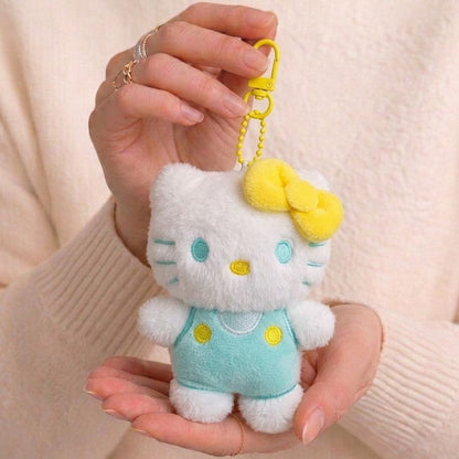Hello Kitty Plushie Keychain | Pastel Sanrio Bag Charm | Pink & Mint Edition