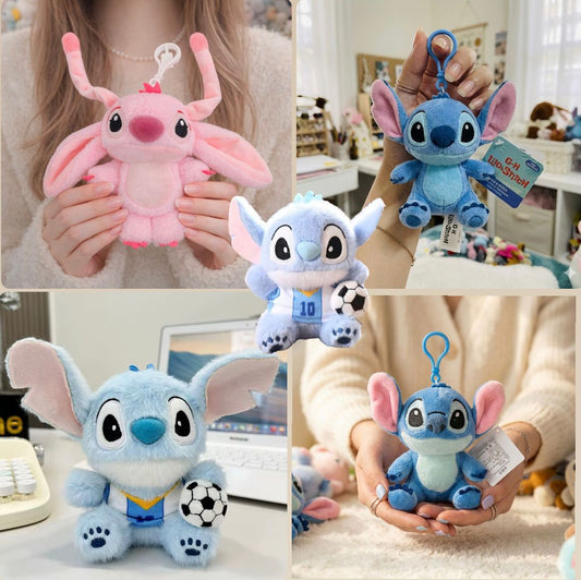 Lilo & Stitch Plushie Bag Charm | Kawaii Keychain Clip-On Stuffed Toy