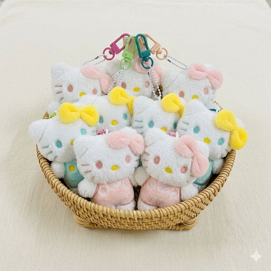 Hello Kitty Plushie Keychain | Pastel Sanrio Bag Charm | Pink & Mint Edition