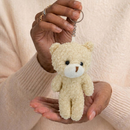 Mini Bear Plushie Keychain | Soft Teddy Bag Charm | 3 Styles