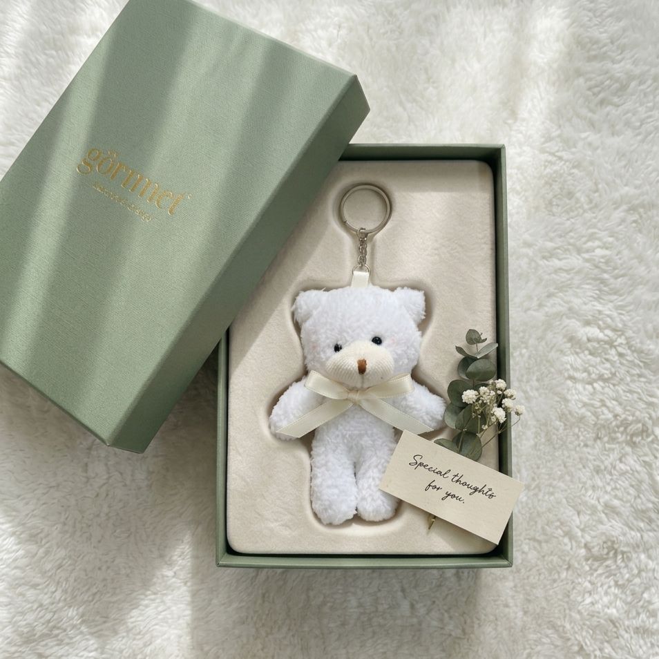 Mini Bear Plushie Keychain | Soft Teddy Bag Charm | 3 Styles