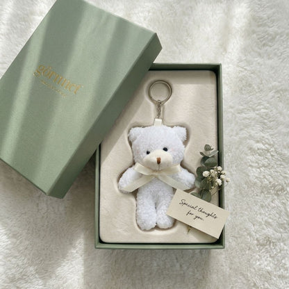 Mini Bear Plushie Keychain | Soft Teddy Bag Charm | 3 Styles