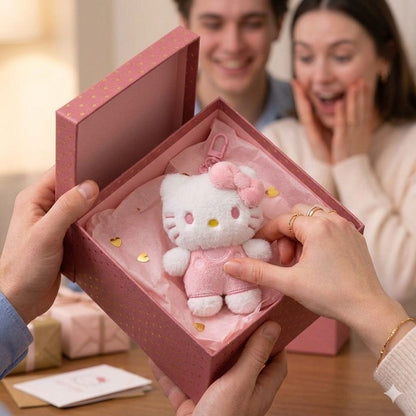 Hello Kitty Plushie Keychain | Pastel Sanrio Bag Charm | Pink & Mint Edition