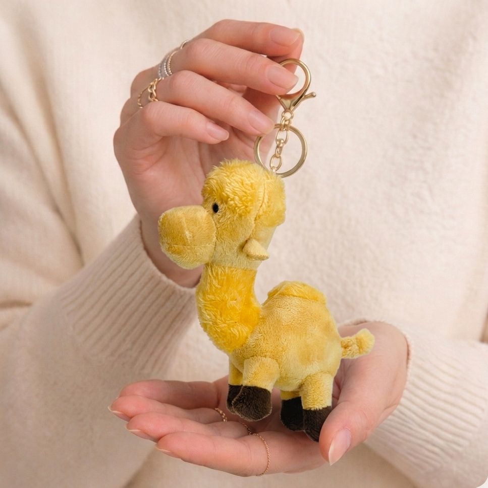 Kawaii Animal Plushie Keychain | Elephant, Camel & Lulu Bag Charm | 3 Designs