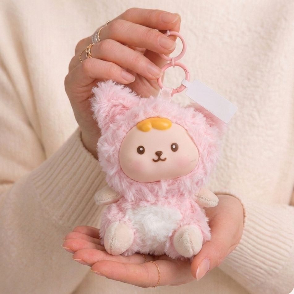 Kawaii Animal Plushie Keychain | Elephant, Camel & Lulu Bag Charm | 3 Designs