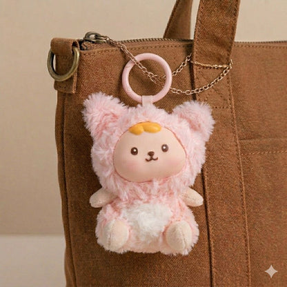 Kawaii Animal Plushie Keychain | Elephant, Camel & Lulu Bag Charm | 3 Designs