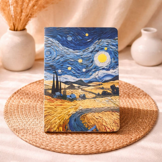 Van Gogh Starry Night 3D Embossed Hardcover Notebook – Ruled Journal