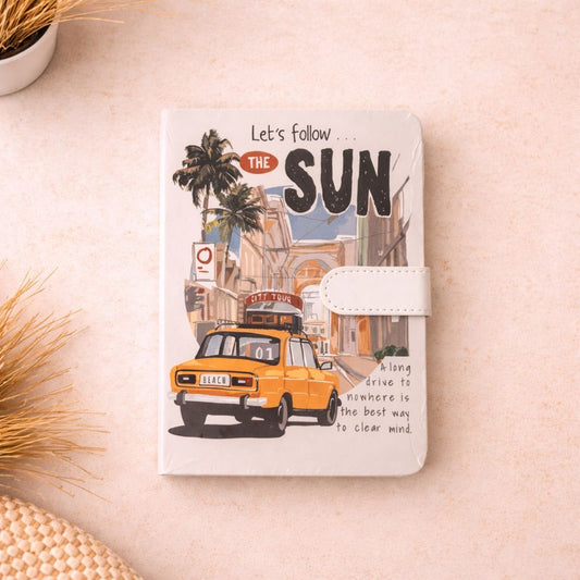 Travel Illustrated Hardcover Notebook – Ruled Journal