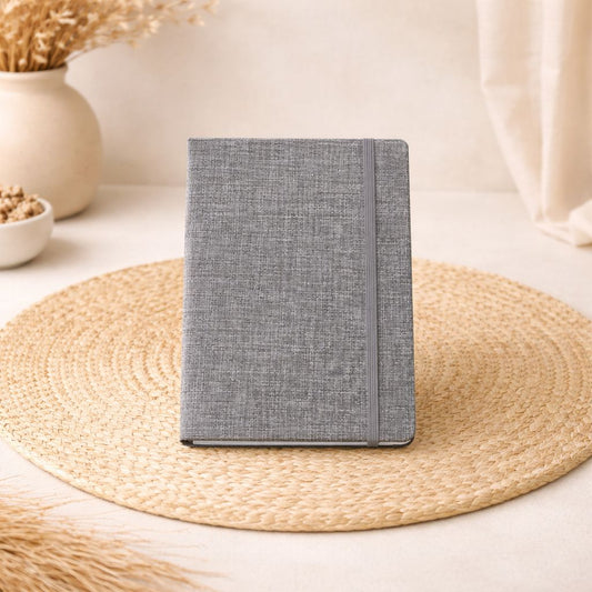 Jute Texture Hardcover Notebook – Ruled Journal