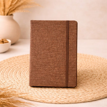 Jute Texture Hardcover Notebook – Ruled Journal