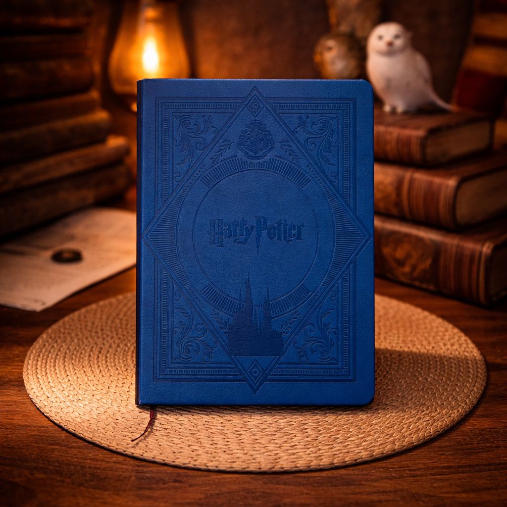 Harry Potter Embossed Hardcover Notebook – Hogwarts Ruled Journal