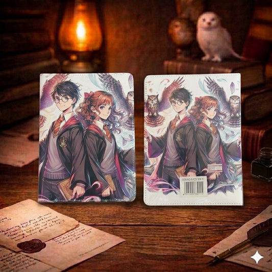 Harry Potter Anime Art Notebook | Newspaper Print & Full-Print PU Cover Journal