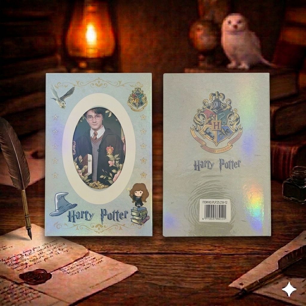 Harry Potter Holographic Notebook | Iridescent Cover Journal | Wizarding World