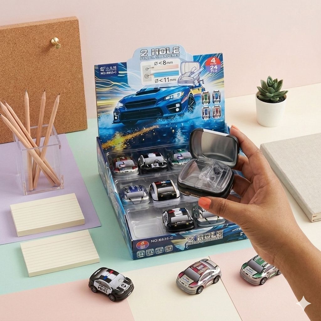 Mini Car Racer Metal Sharpener