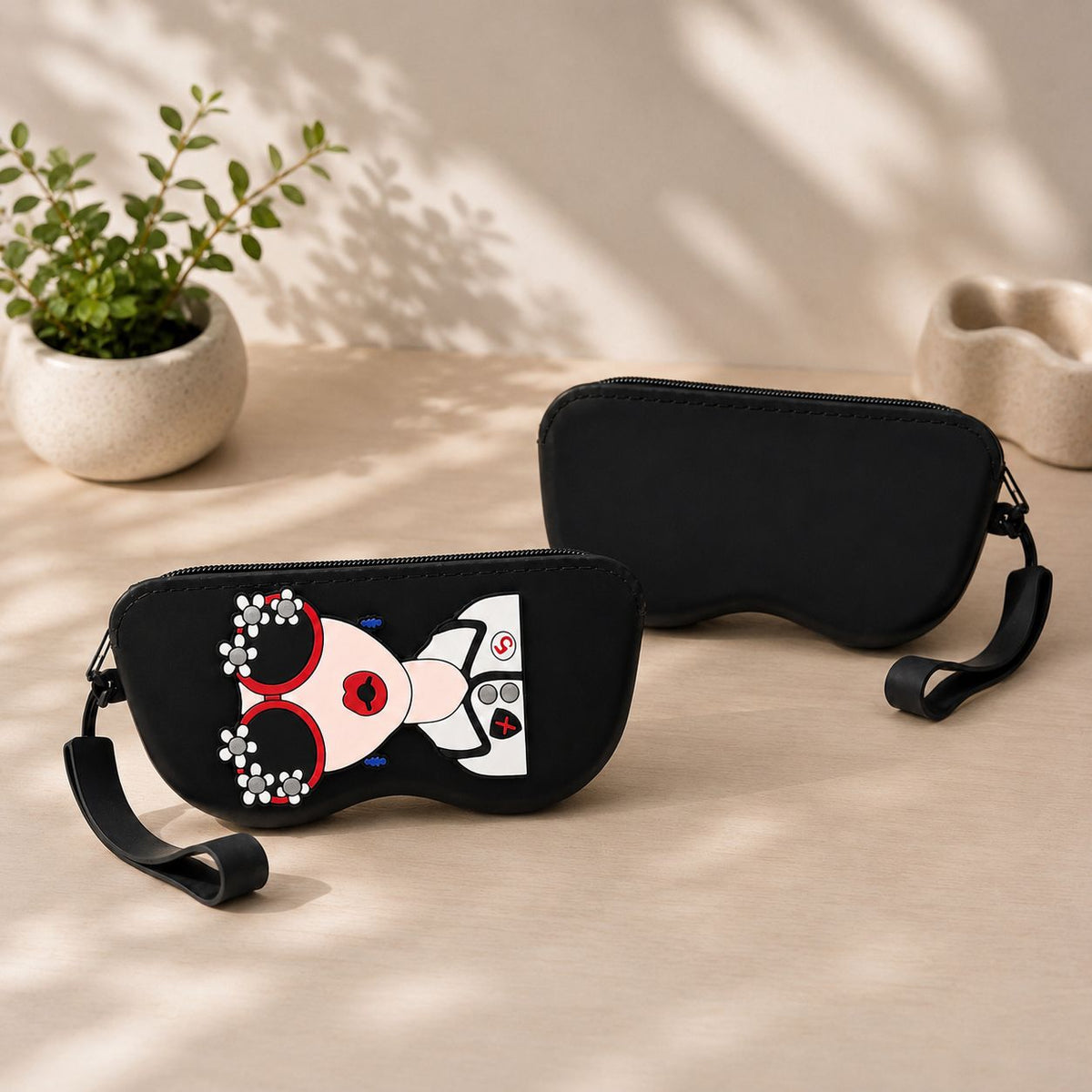Kawaii Sunglasses Case with Wrist Strap