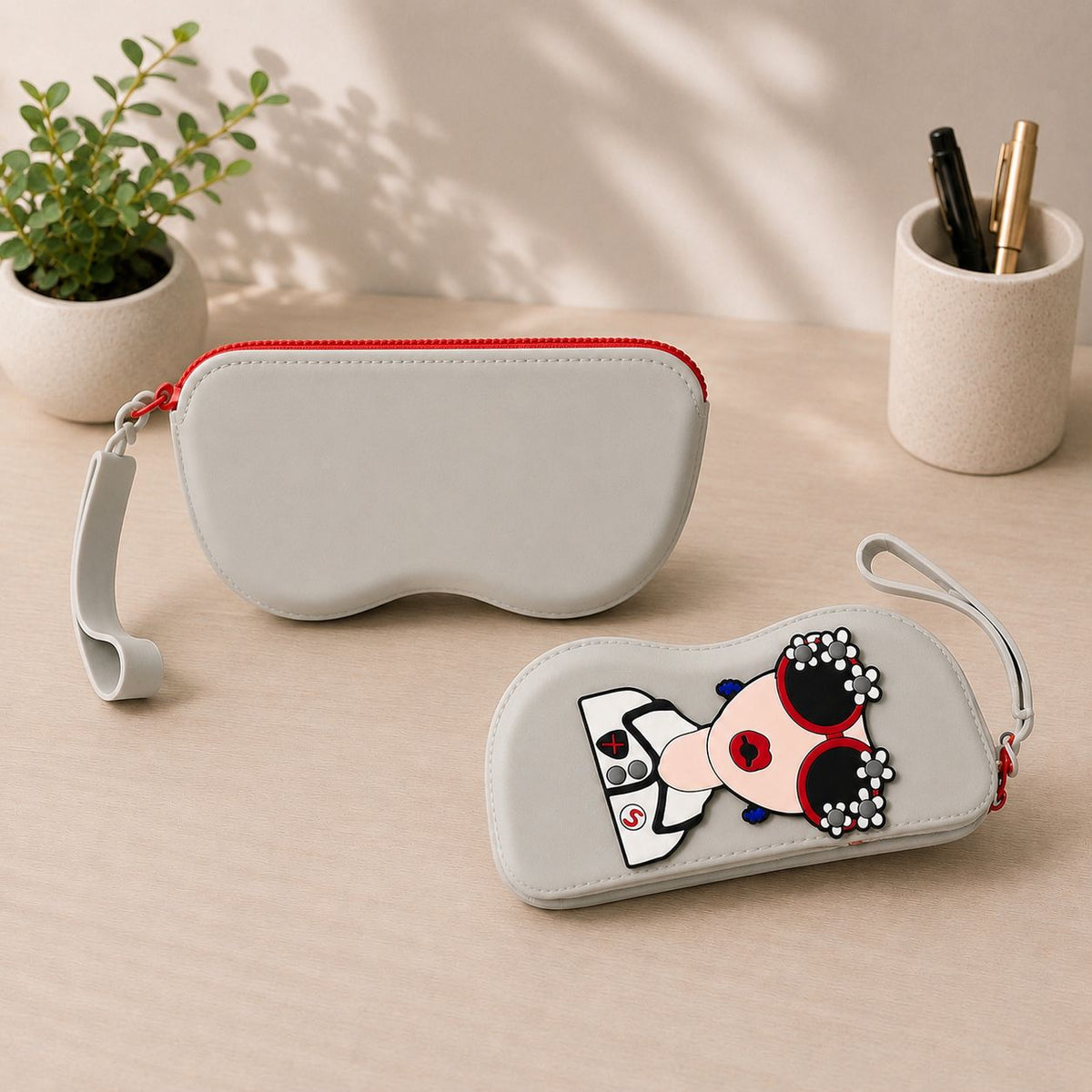 Kawaii Sunglasses Case with Wrist Strap