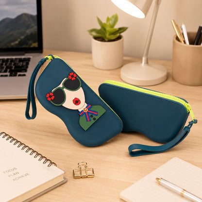 Kawaii Sunglasses Case with Wrist Strap