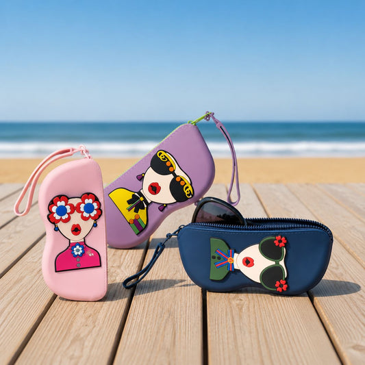 Kawaii Sunglasses Case with Wrist Strap