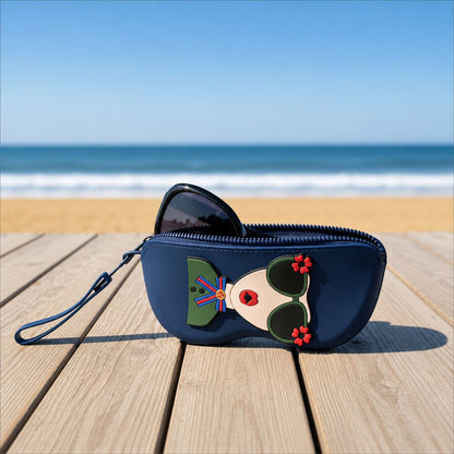 Kawaii Sunglasses Case with Wrist Strap