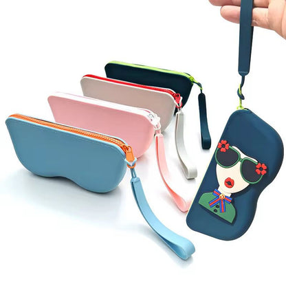 Kawaii Sunglasses Case with Wrist Strap