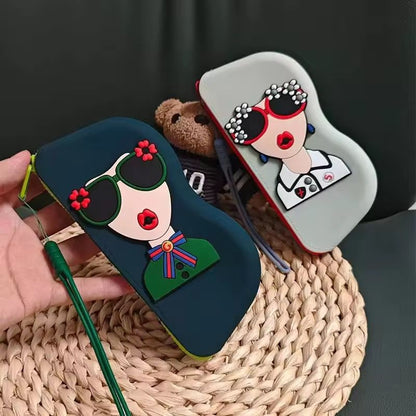 Kawaii Sunglasses Case with Wrist Strap