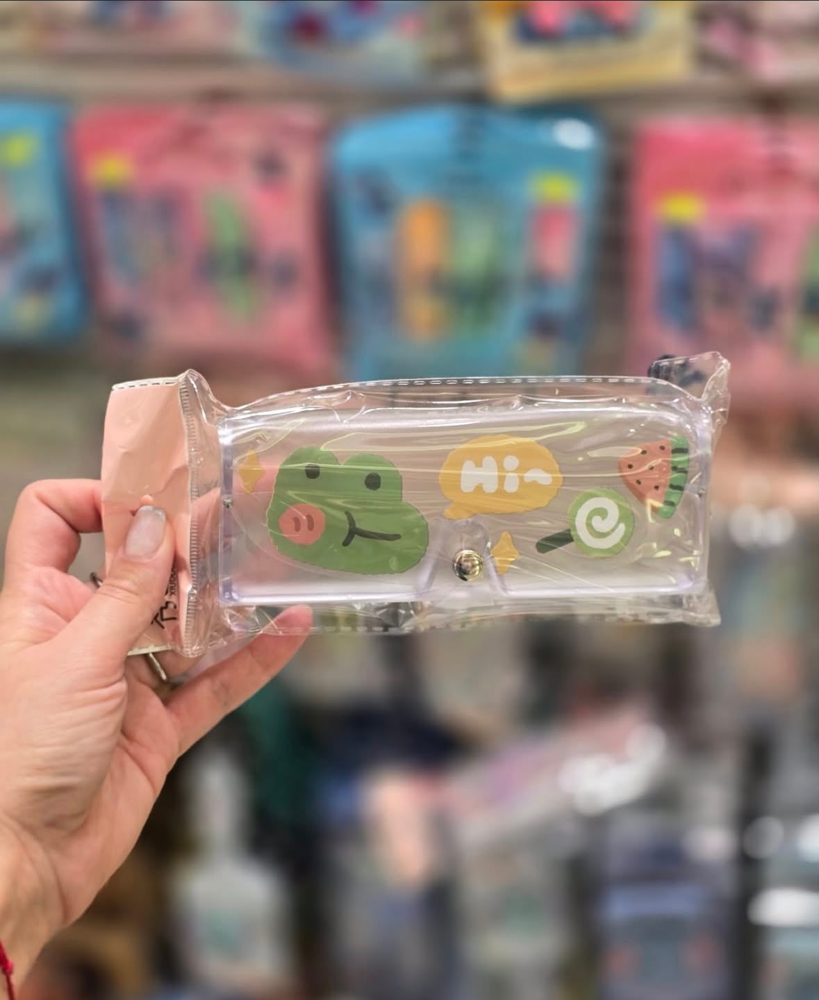 Kawaii Transparent Glasses Case – Cute Character Mix Design - Pack of 2