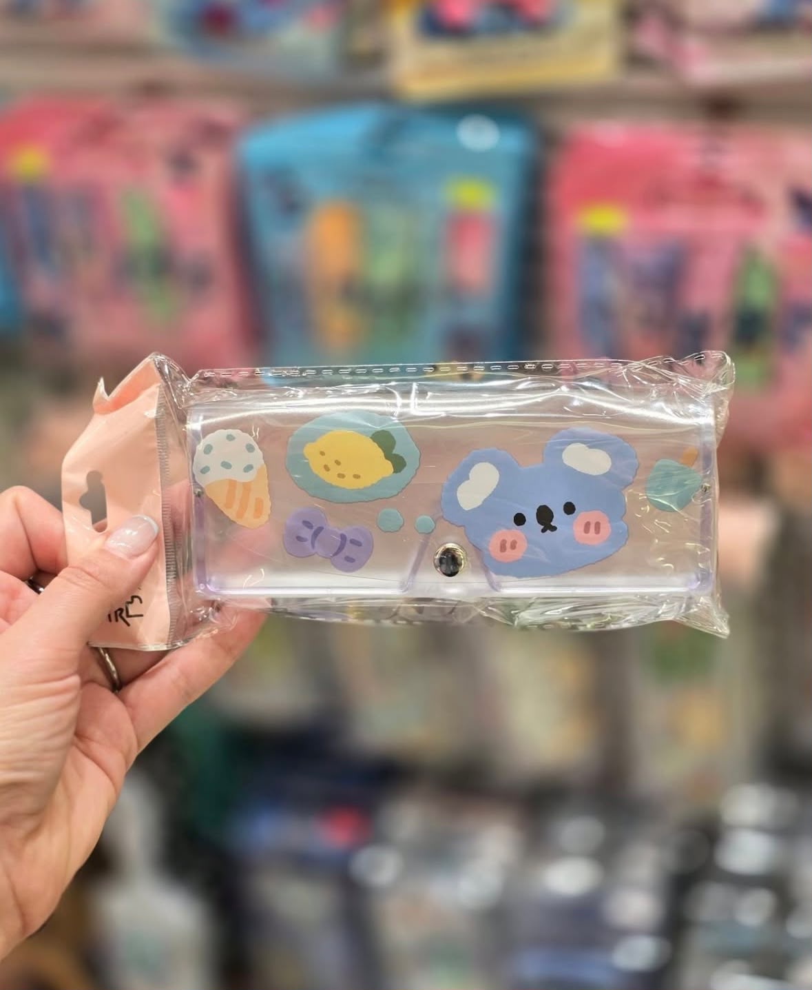 Kawaii Transparent Glasses Case – Cute Character Mix Design - Pack of 2