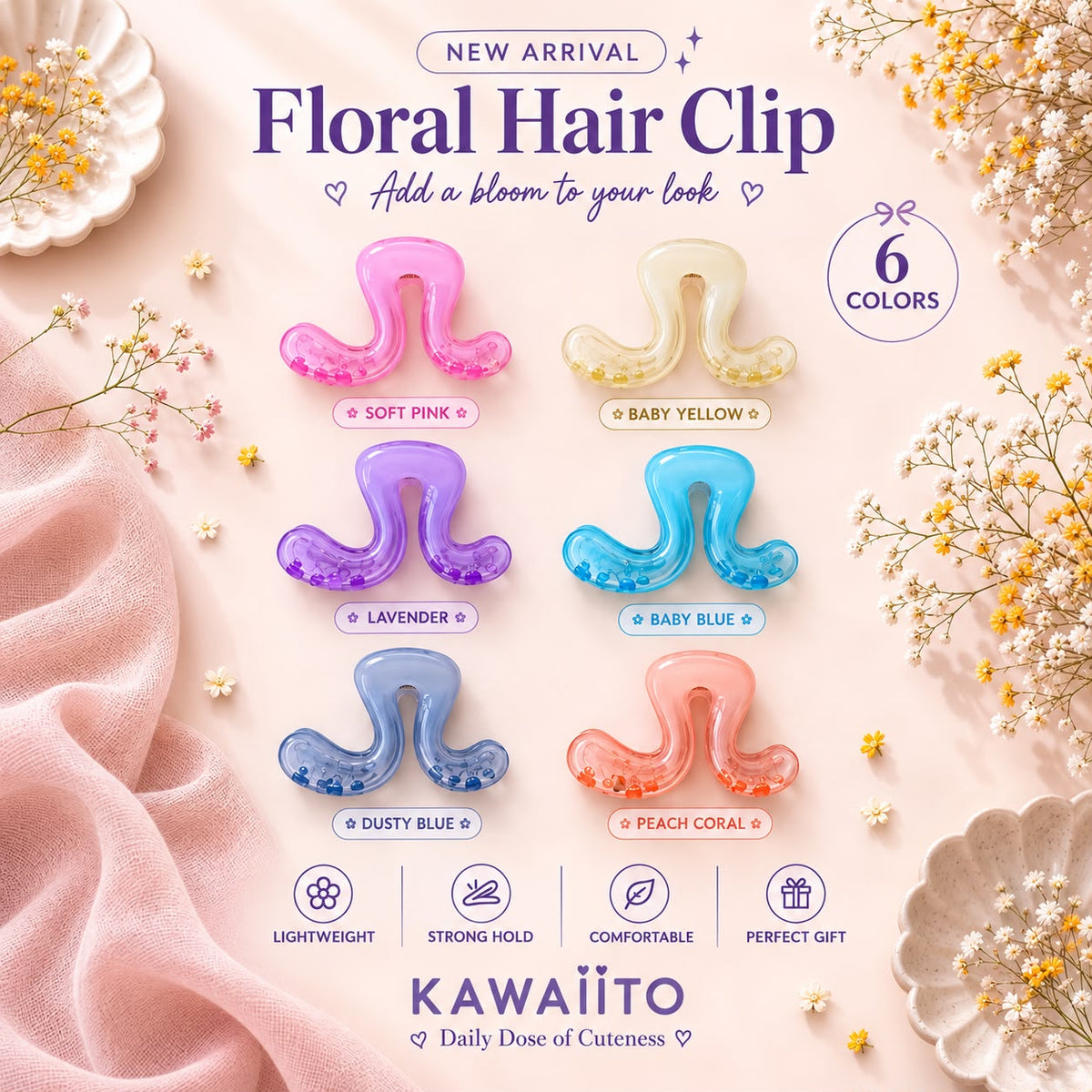 Jelly Hair Claw Clip