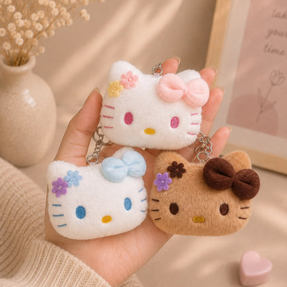 Kawaii Kitty Cat Plushie Keychain & Bag Charm