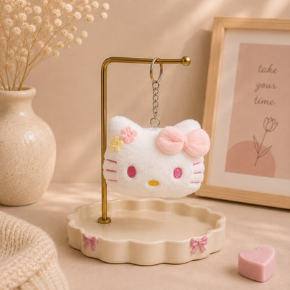 Kawaii Kitty Cat Plushie Keychain & Bag Charm
