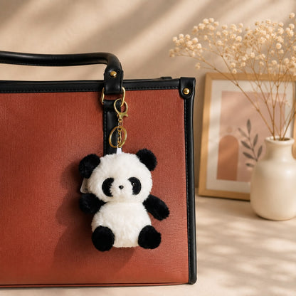 Kawaii Panda Plushie Keychain & Bag Charm