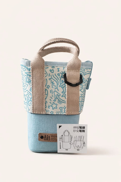 Glow-in-the-Dark expandable Jute Multipurpose Pouch