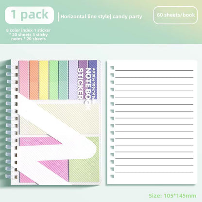 Spiral Pocket Planner | Notebook with Sticky Notes