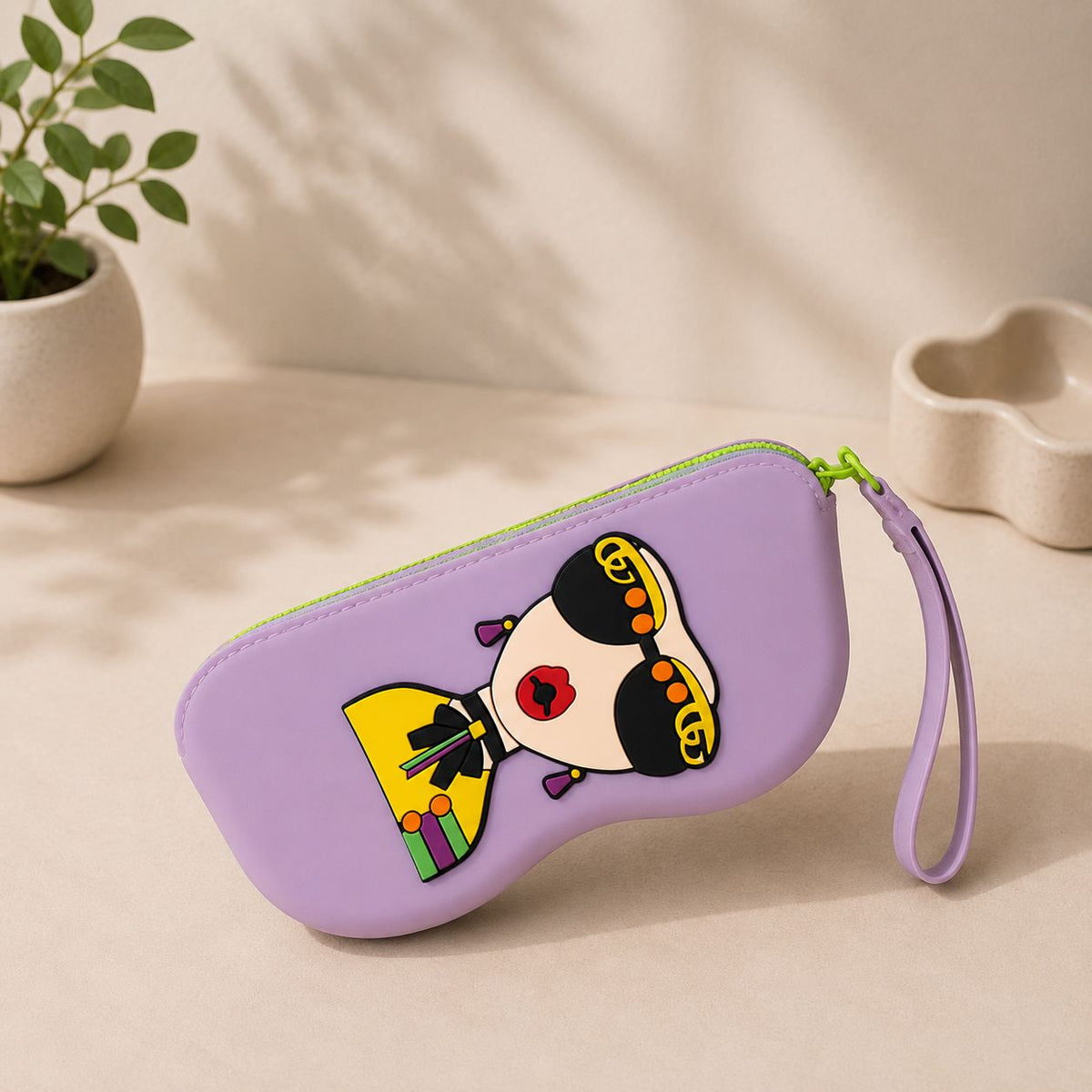 Kawaii Sunglasses Case with Wrist Strap