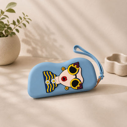 Kawaii Sunglasses Case with Wrist Strap
