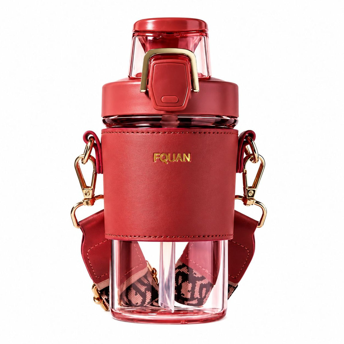 FQUAN Crossbody Water Bottle with Strap