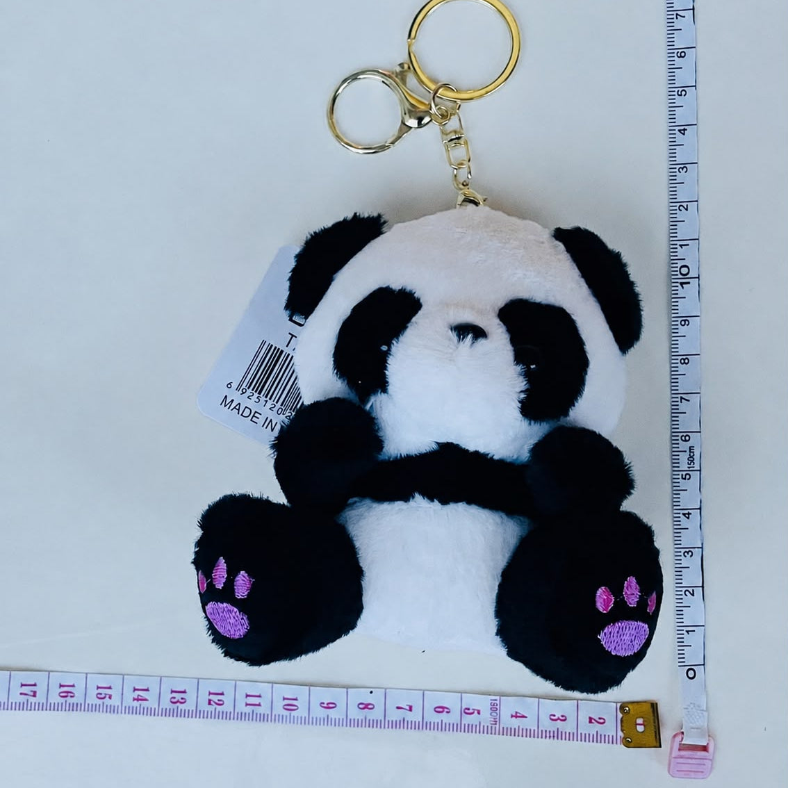 Kawaii Panda Plushie Keychain & Bag Charm