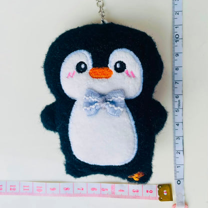 Bow Tie Penguin Plushie Keychain – Kawaii Bird Bag Charm